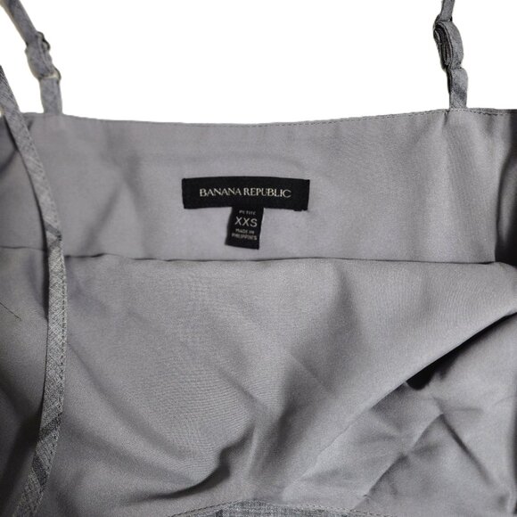 Banana Republic Womens Gray Wool Plaid Tailored Spaghetti Strap Camisole SizeXXS - Picture 2 of 5